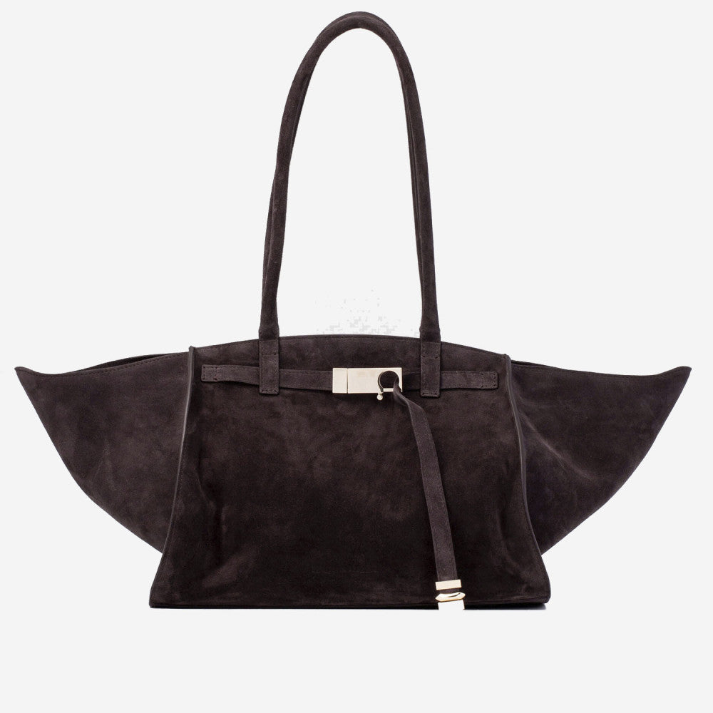 Dark Brown Mama Everyday Top Zip Tote 1