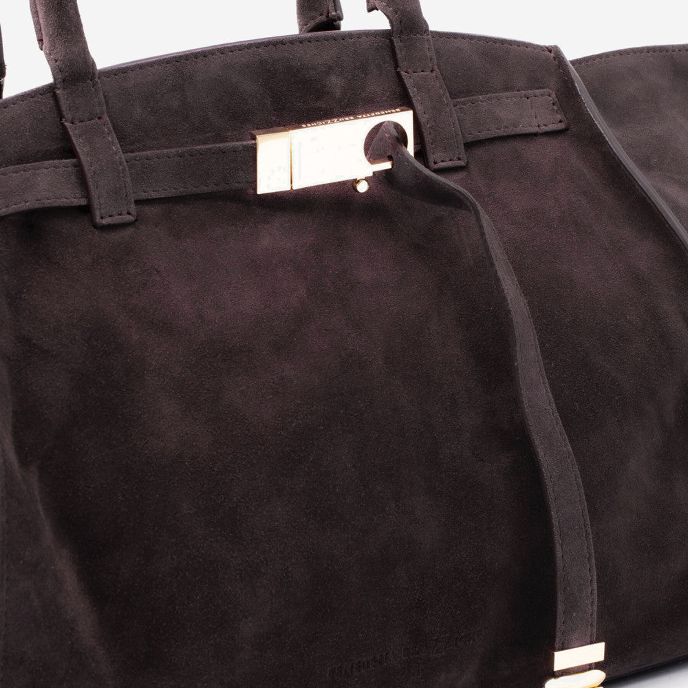 Dark Brown Mama Everyday Top Zip Tote 4