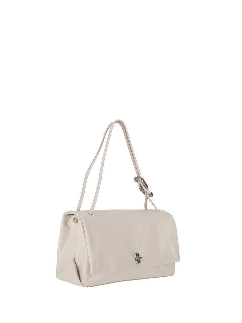 White Dual Large Shoulder Bag 2