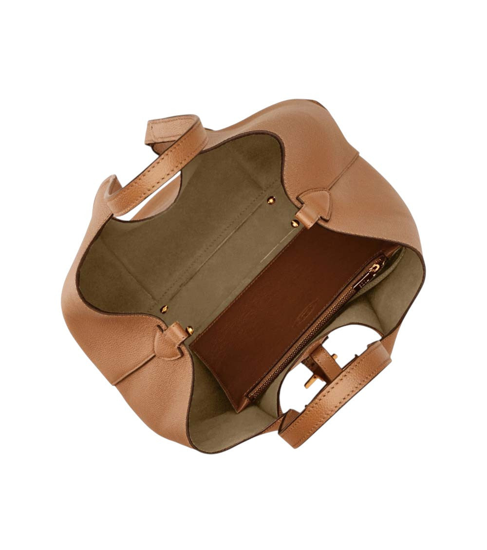 Brown T Timeless Small Tote 3