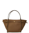 Brown T Signature Medium Tote 1