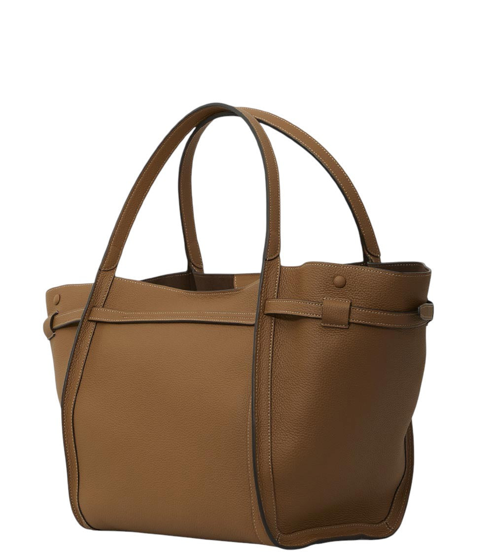 Brown T Signature Medium Tote 2