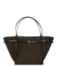 Brown T Signature Medium Tote 1