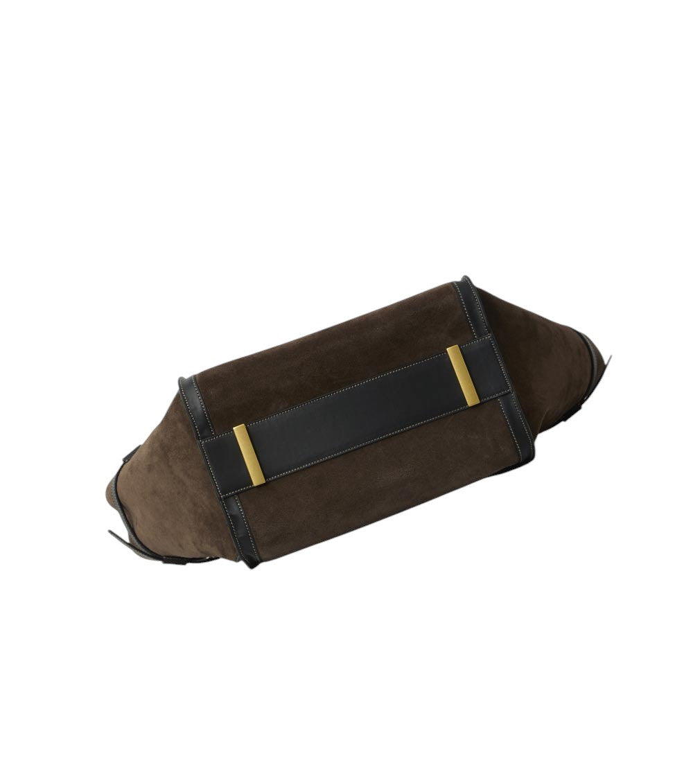 Brown T Signature Medium Tote 3