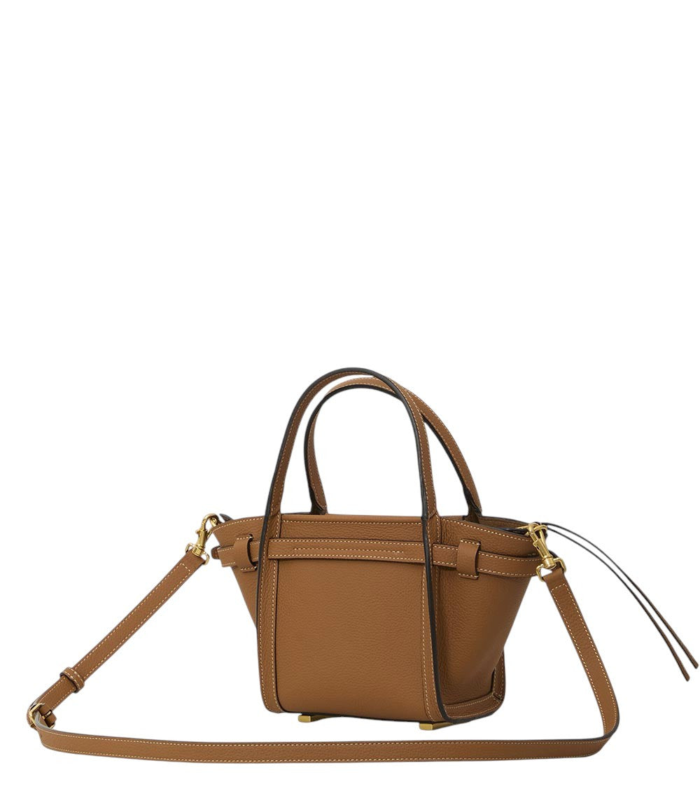 Brown T Signature Mini Tote 2