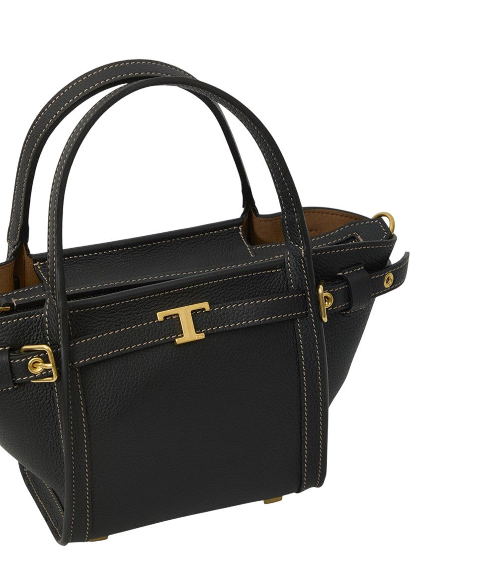 Black T Signature Mini Tote 4