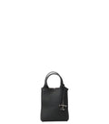 Black Textured Mini Crossbody Bag 1
