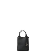 Black Textured Mini Crossbody Bag 1