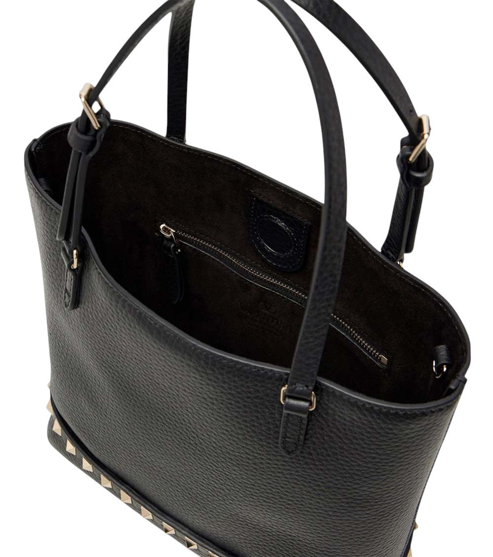 Black Rockstud Small Tote 3