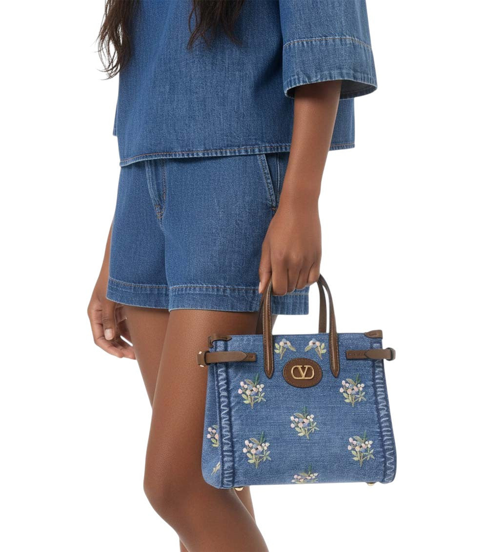 Denim Antibes Small Tote 5