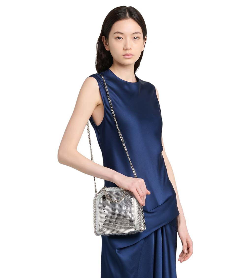 Silver Falabella Chainmail Tiny Tote 6