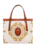 White Riviere Printed Large Tote 1