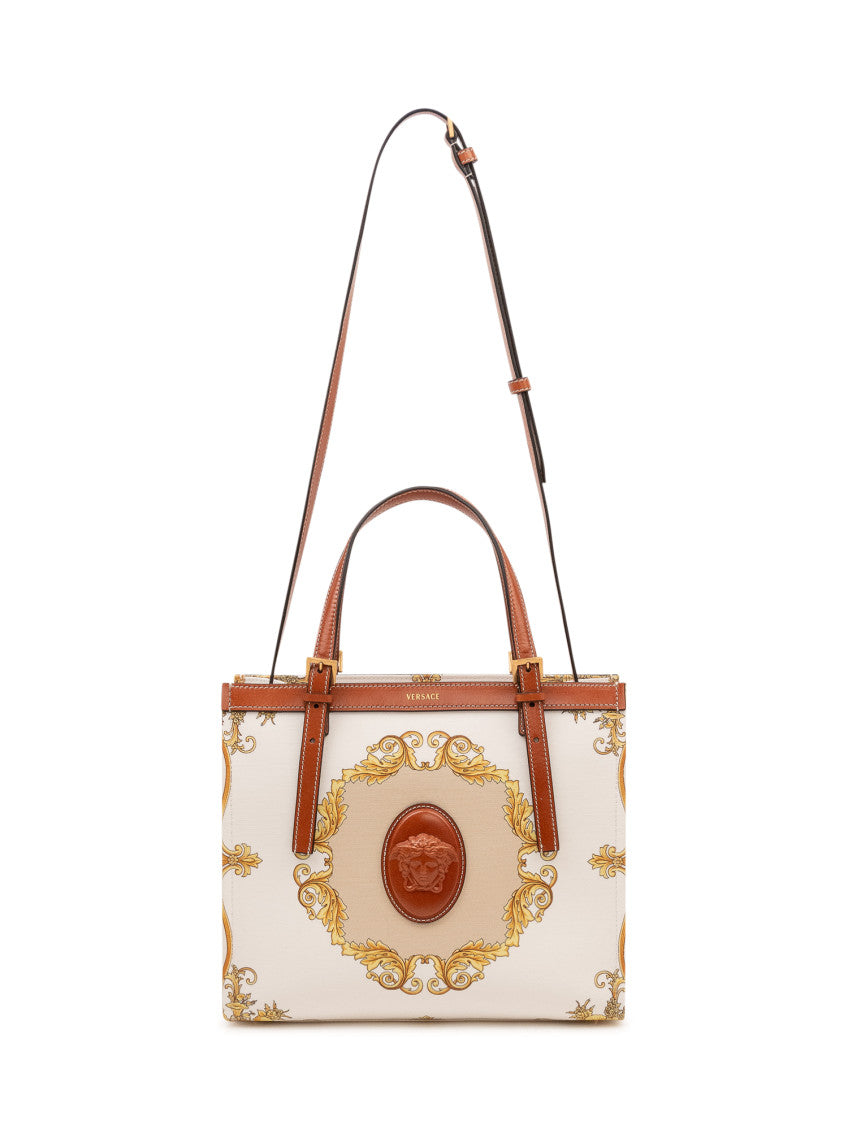 White Riviere Printed Large Tote 2