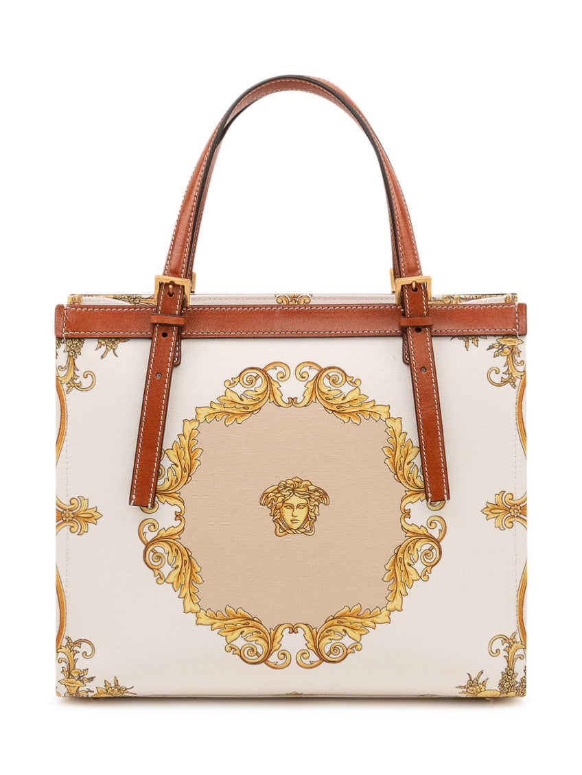 White Riviere Printed Large Tote 4