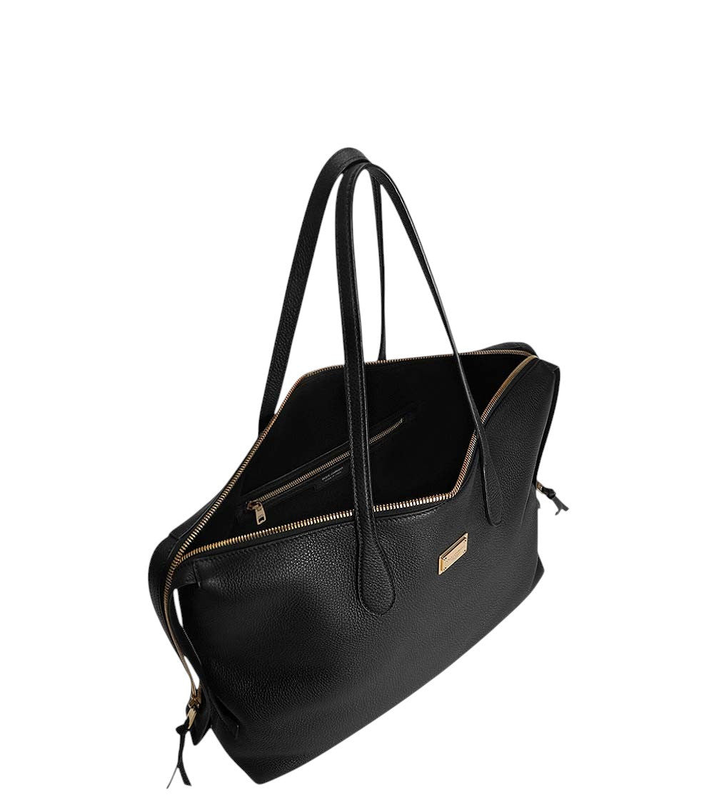 Black Vittoria Large Shoulder Bag 4