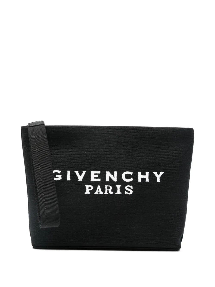 Black Logo Lettering Small Clutch 1
