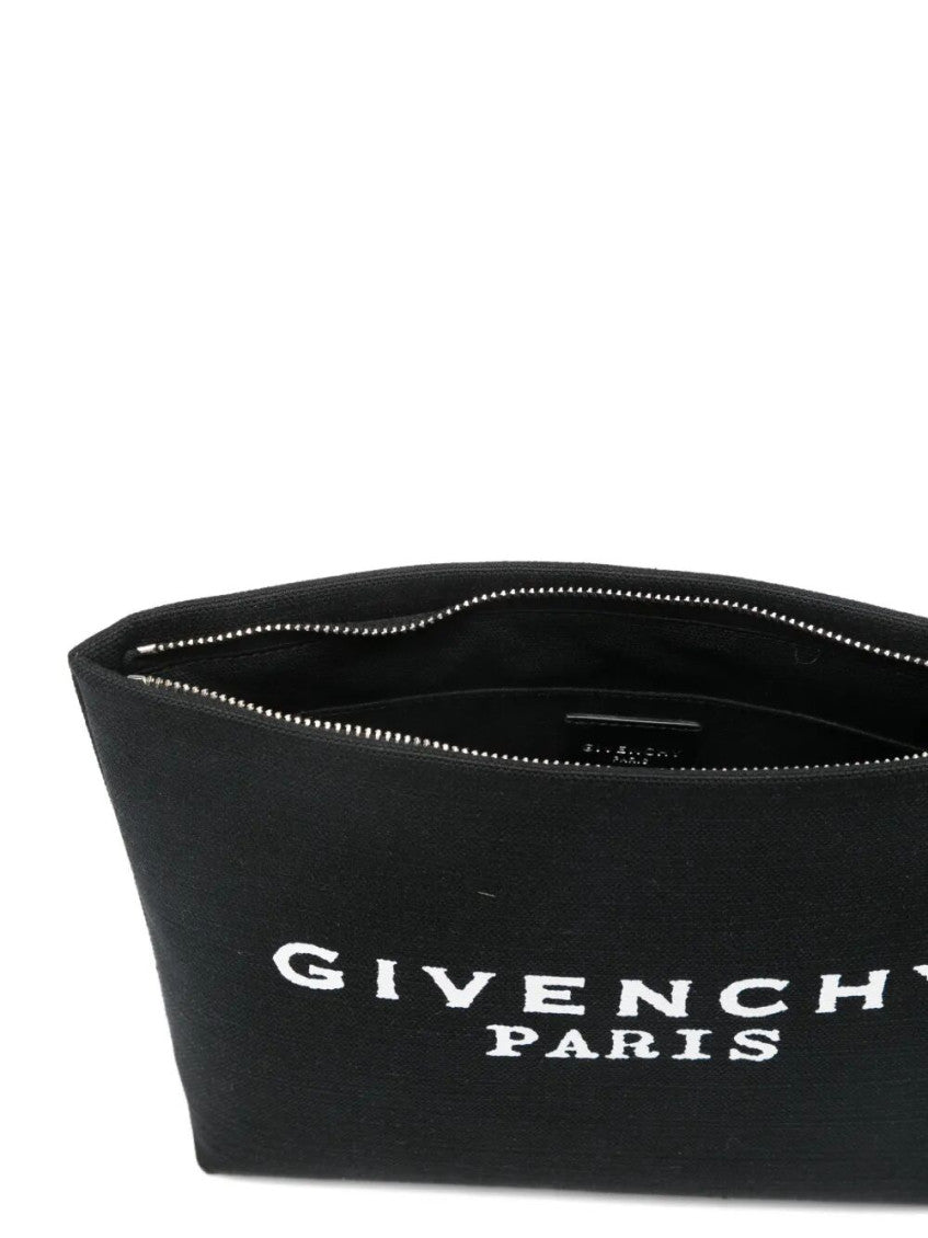 Black Logo Lettering Small Clutch 4