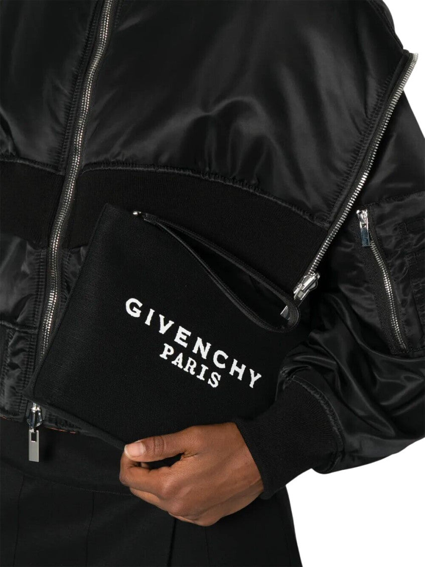 Black Logo Lettering Small Clutch 5