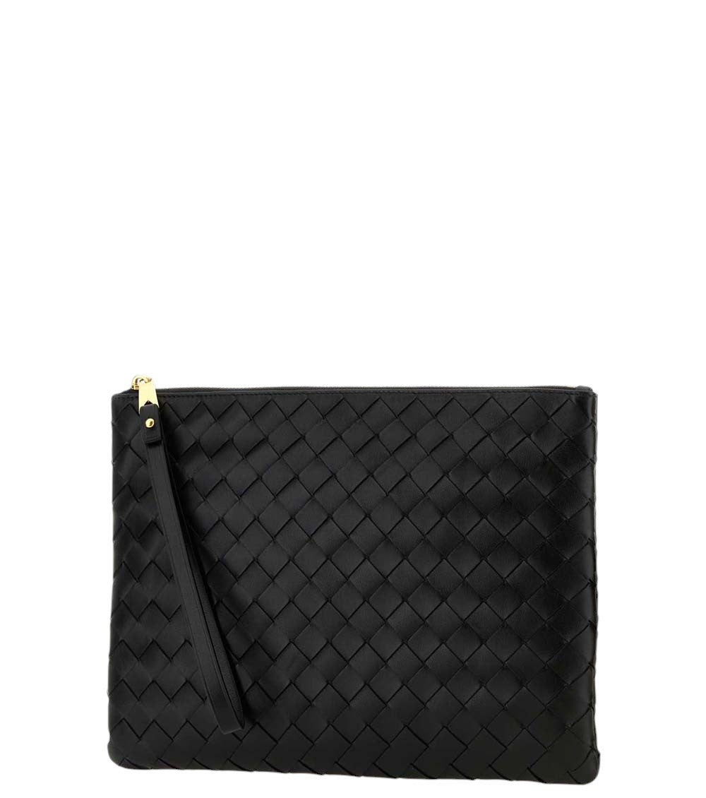 Black Intrecciato Clutch 2