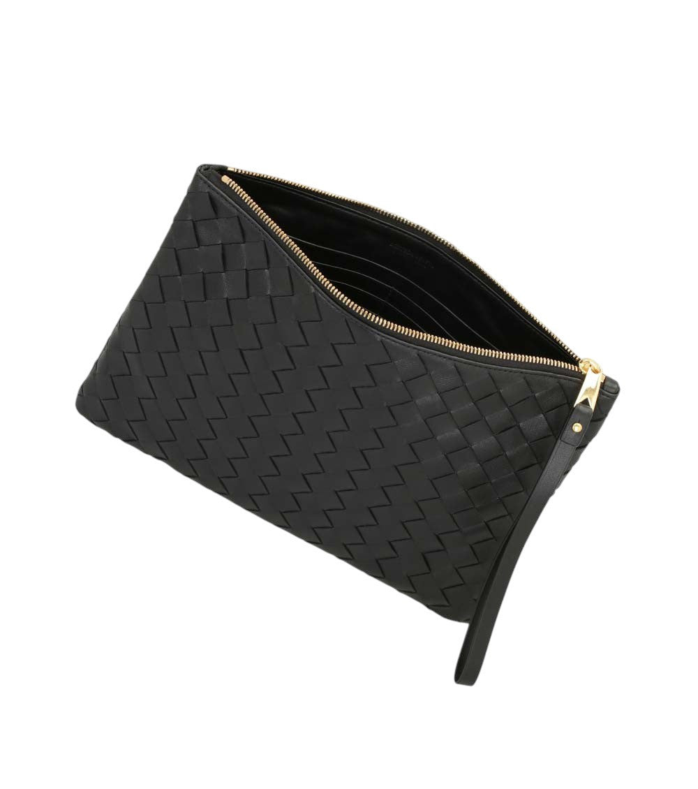 Black Intrecciato Clutch 3