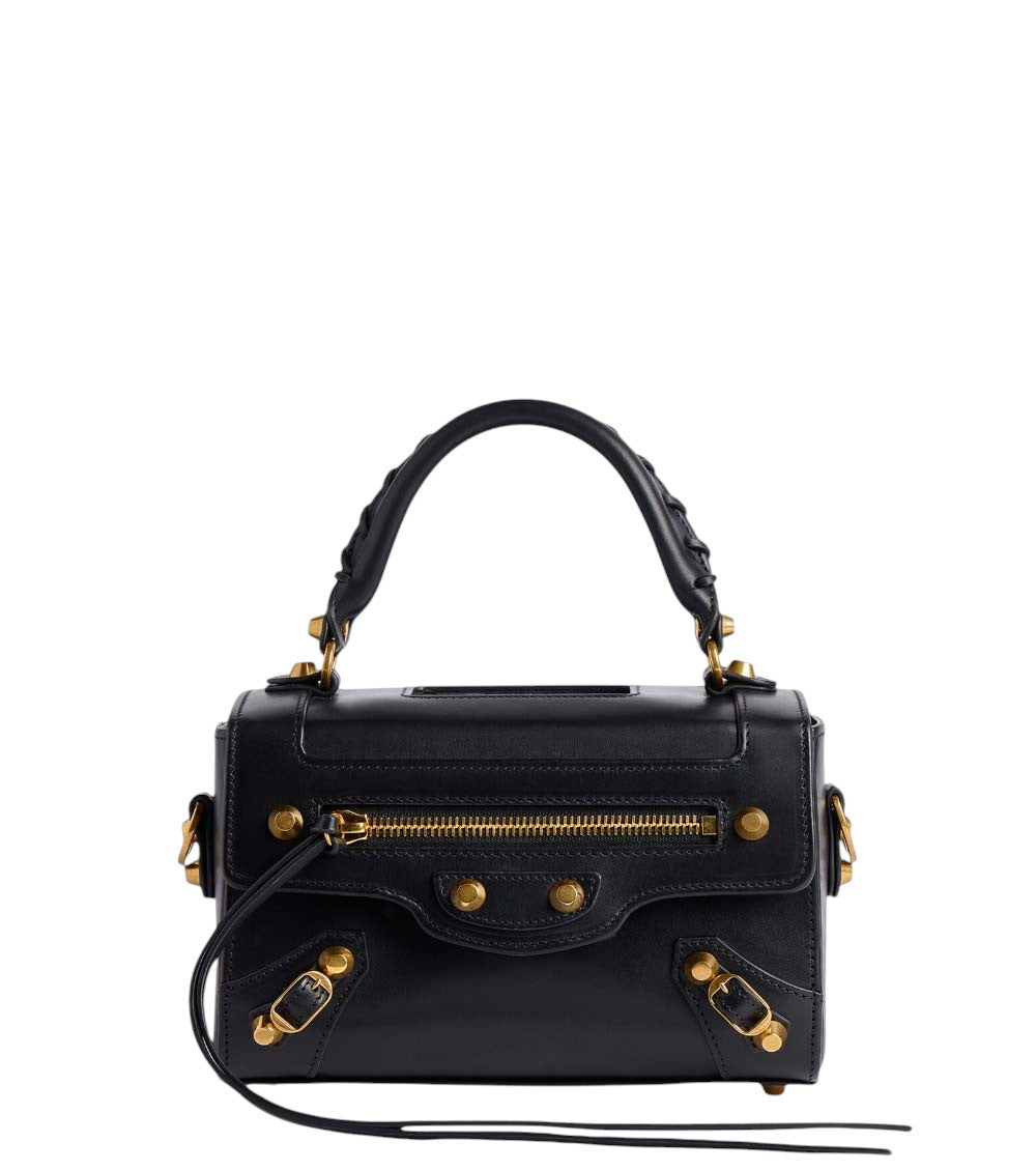 Black Le City Sleek Box Mini Satchel 1
