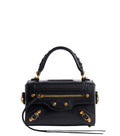 Black Le City Sleek Box Mini Satchel 1
