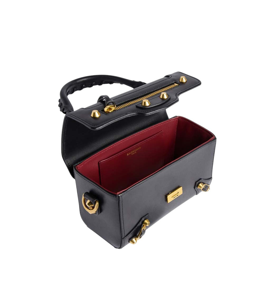 Black Le City Sleek Box Mini Satchel 4