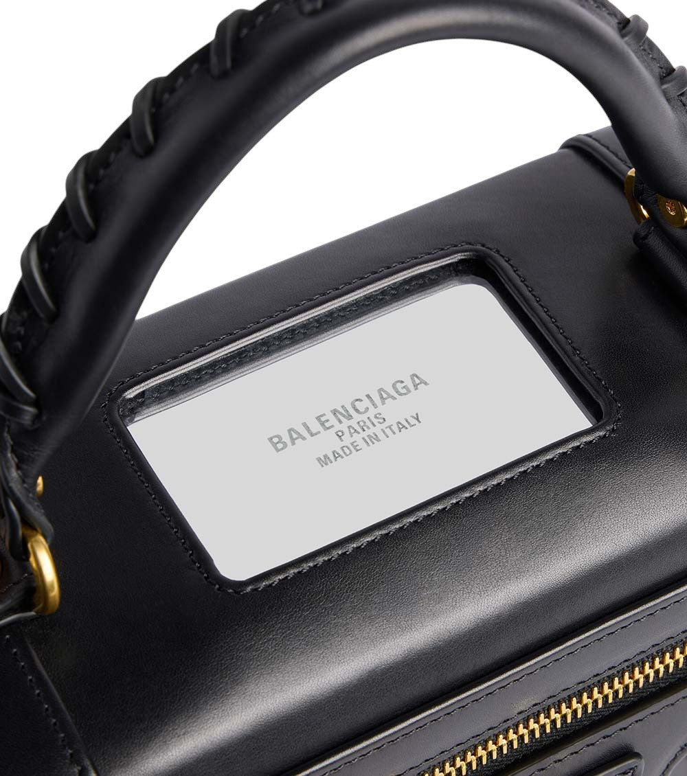 Black Le City Sleek Box Mini Satchel 5