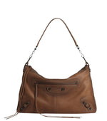 Brown Le City Moto Medium Shoulder Bag 1