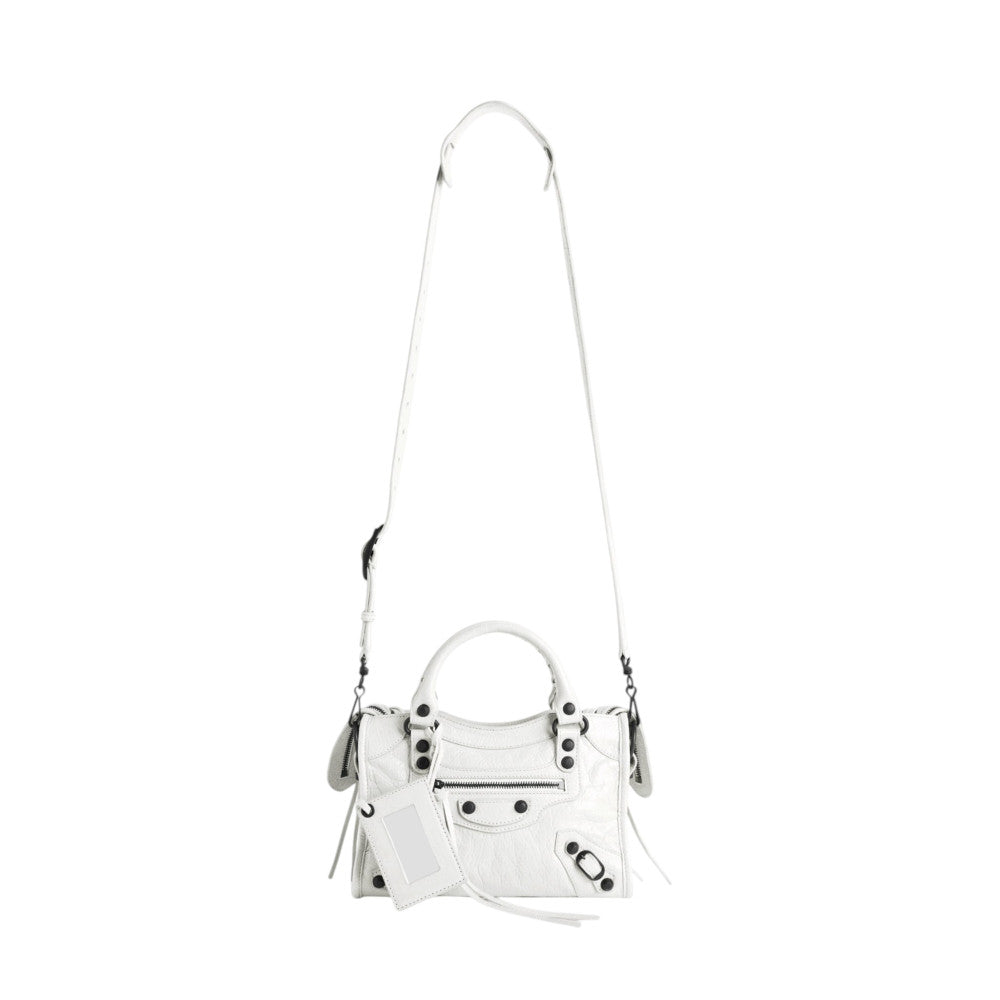 White Le City Bag Mini Satchel 2