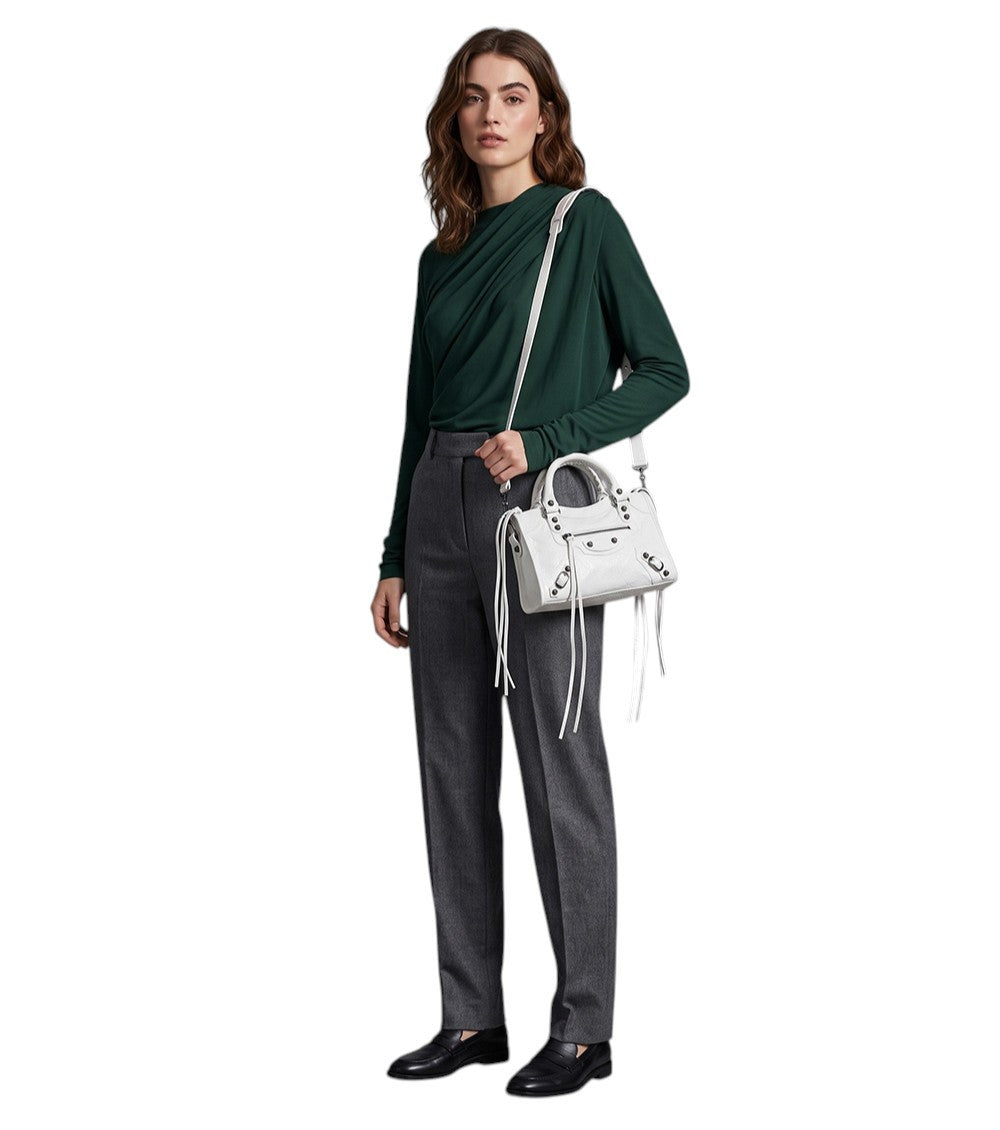 White Le City Bag Mini Satchel 5