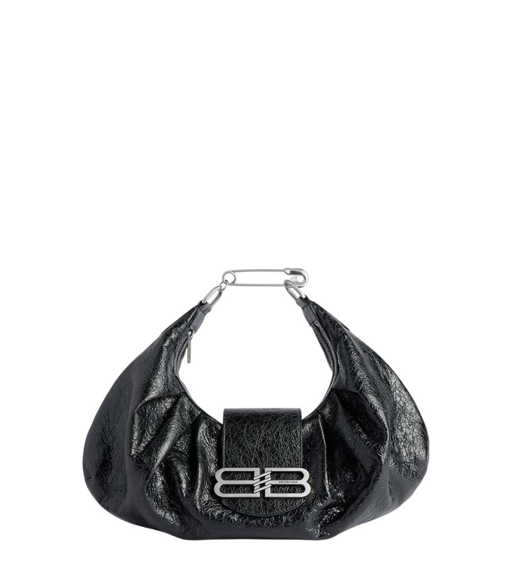 Black Pamela Medium Shoulder Bag 1