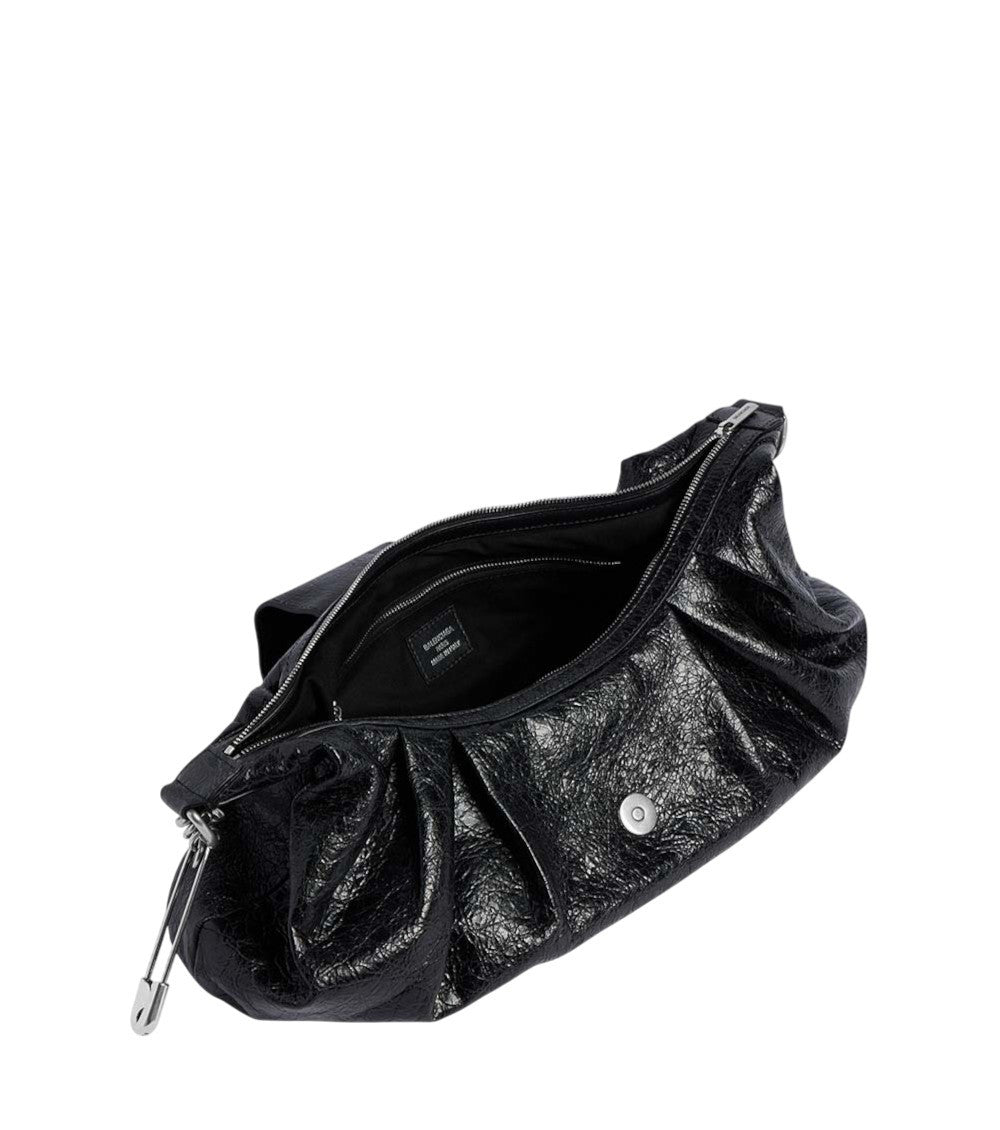Black Pamela Medium Shoulder Bag 4