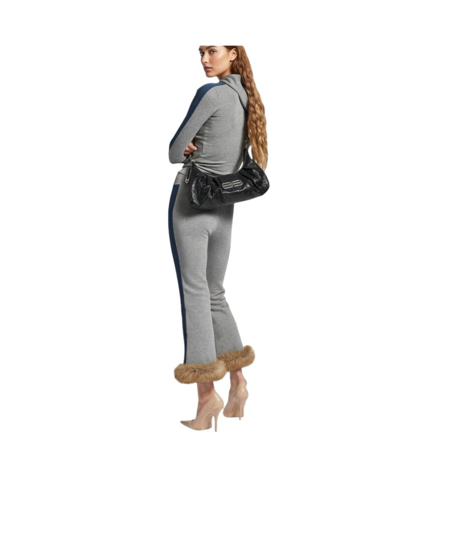 Black Pamela Medium Shoulder Bag 5