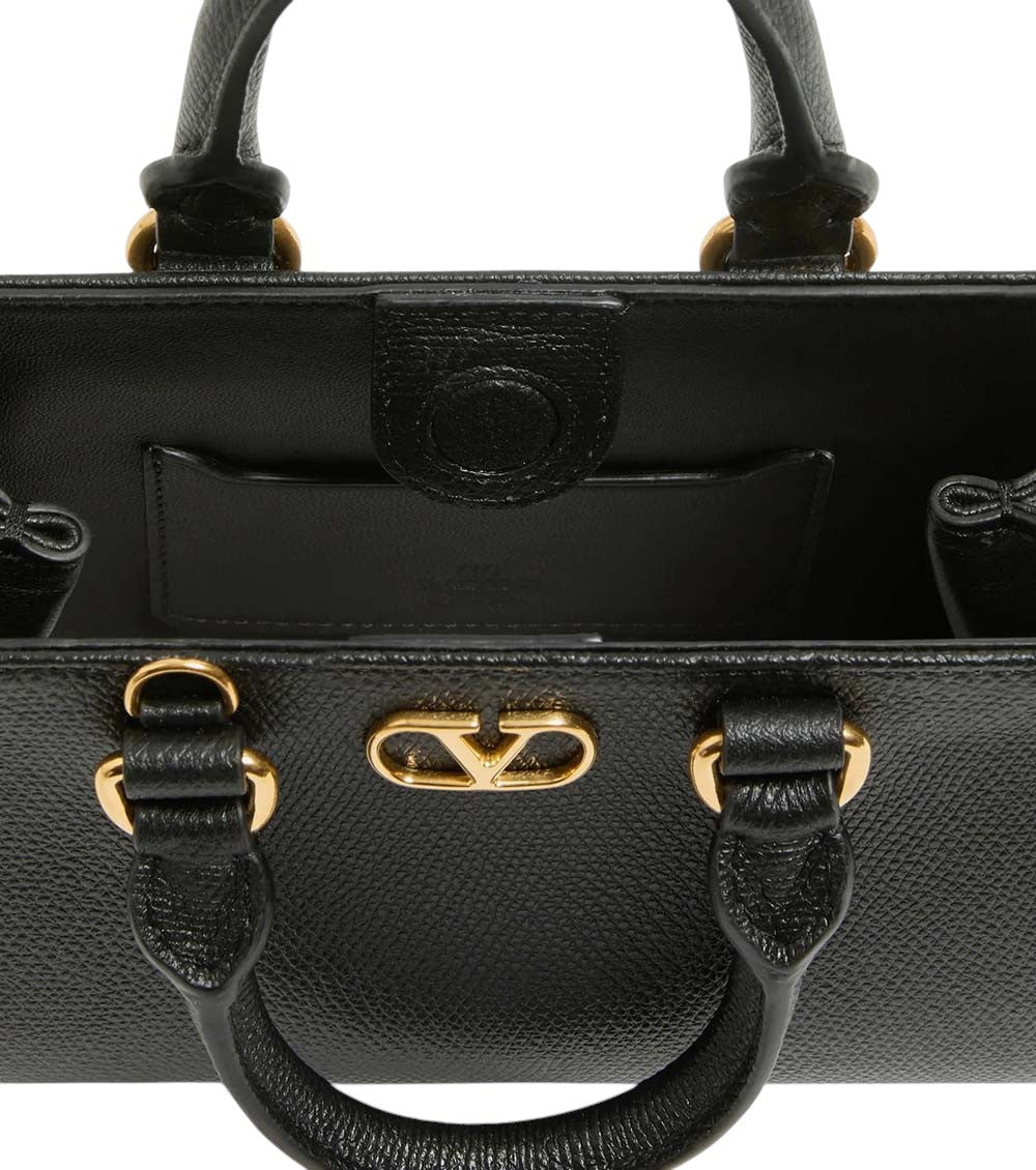 Black VLogo Signature Mini Satchel 4