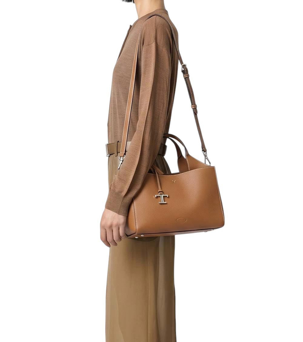 Brown T Timeless Mini Tote 6