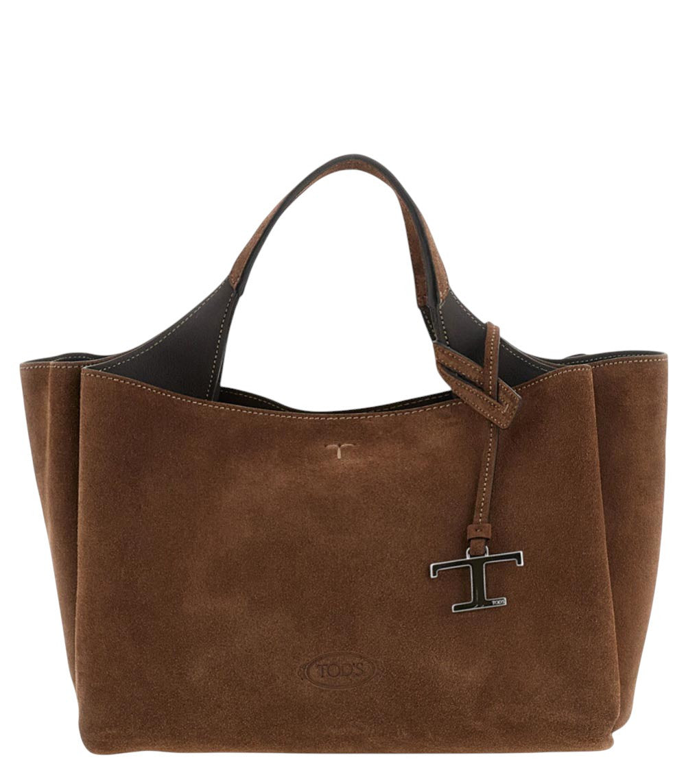 Dark Brown T Timeless Mini Tote 1