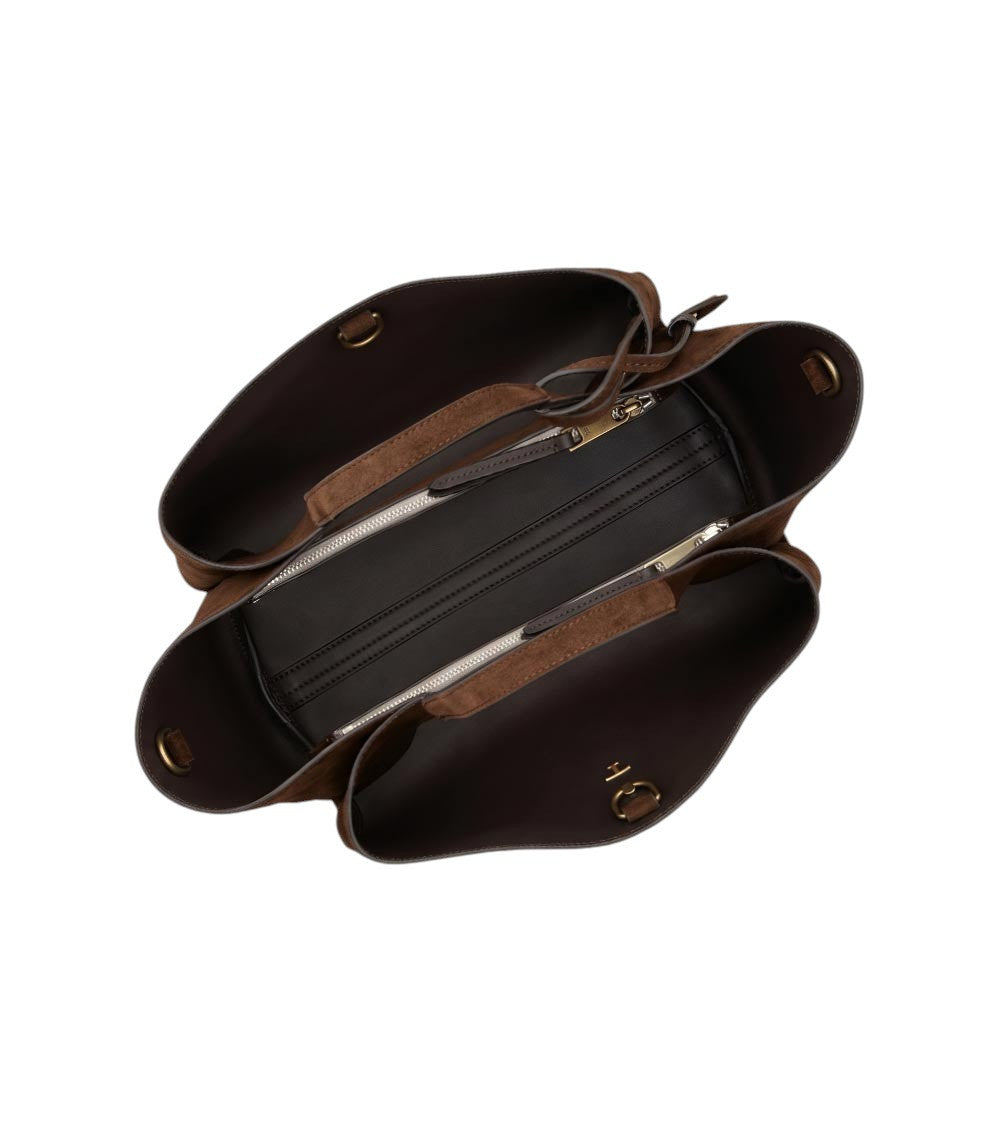 Dark Brown T Timeless Mini Tote 4