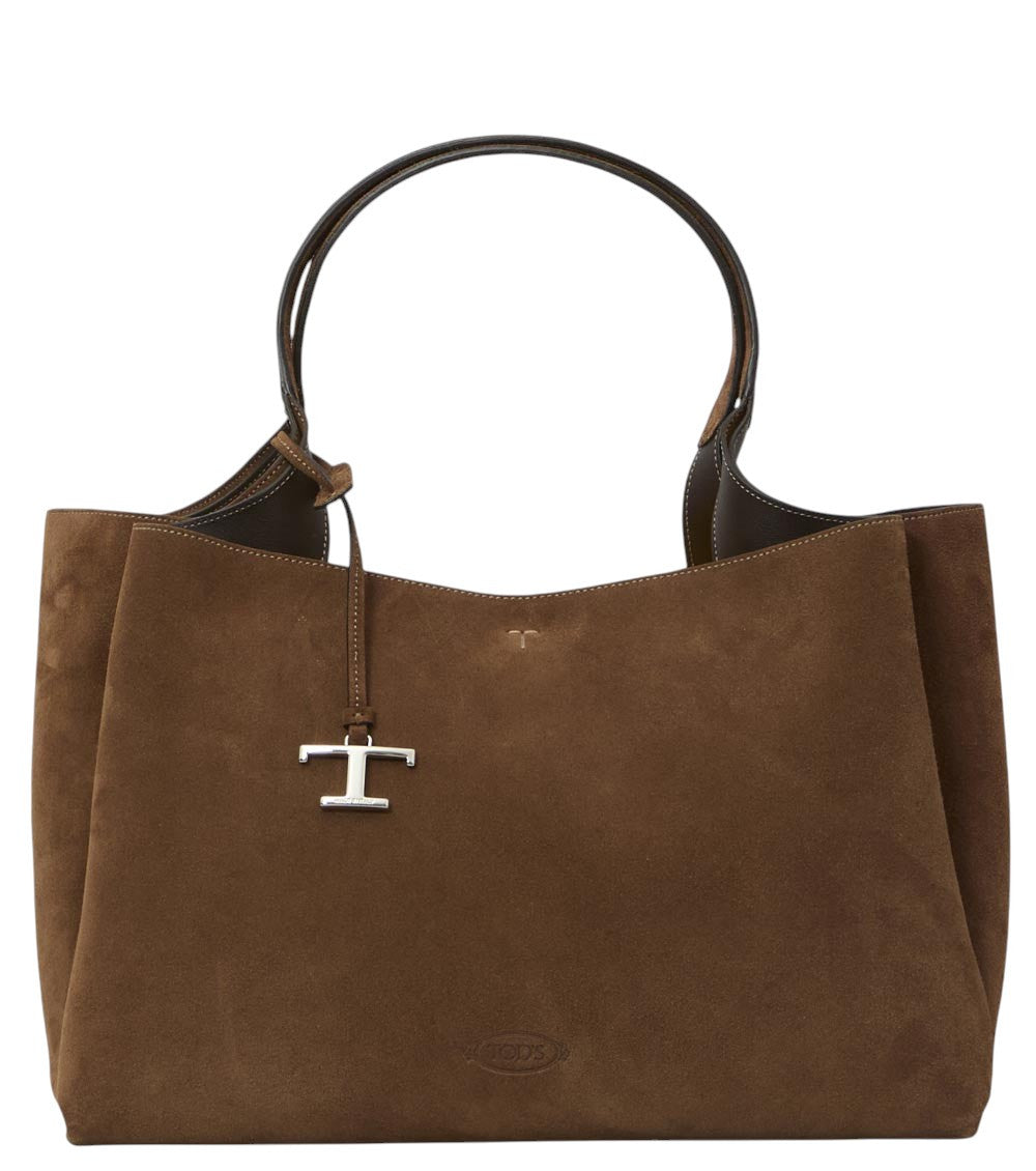 Brown T Timeless Medium Tote 1
