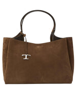 Brown T Timeless Medium Tote 1