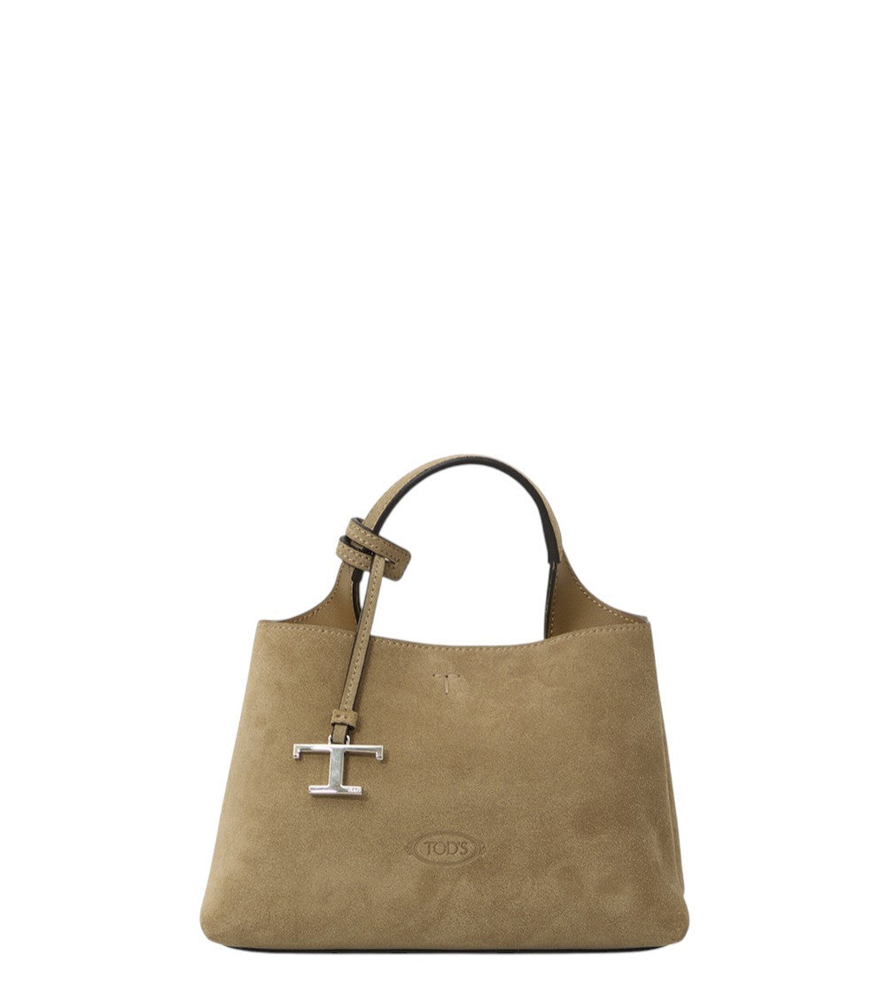 Beige T Timeless Micro Tote 1