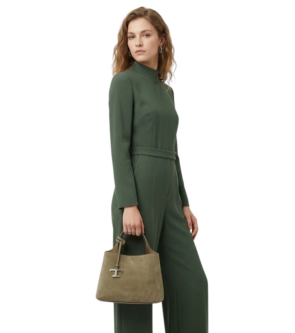 Beige T Timeless Micro Tote 5