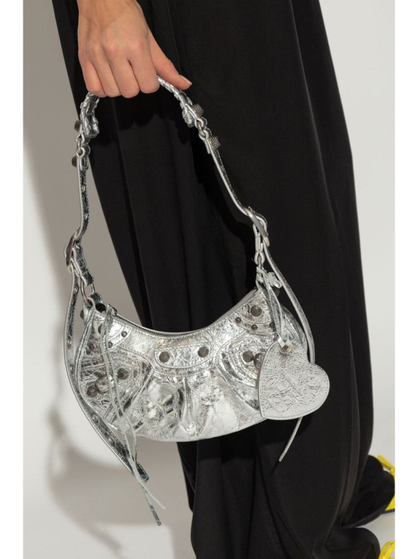 Silver Le Cagole XS shoulder bag 2