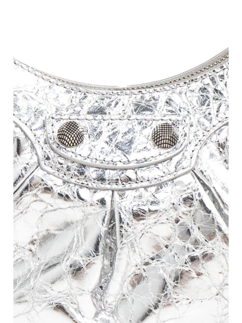 Silver Le Cagole XS shoulder bag 5
