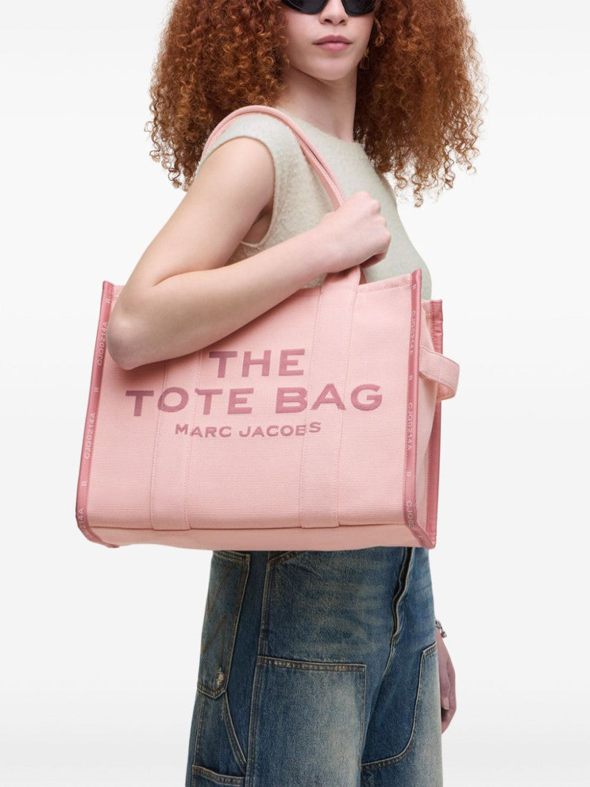 Light Pink The Large Jacquard tote 5