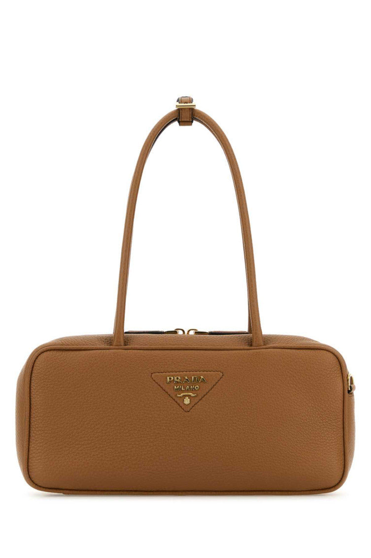 Brown Logo Shoulder Bag 1