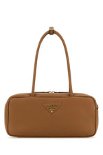 Brown Logo Shoulder Bag 1