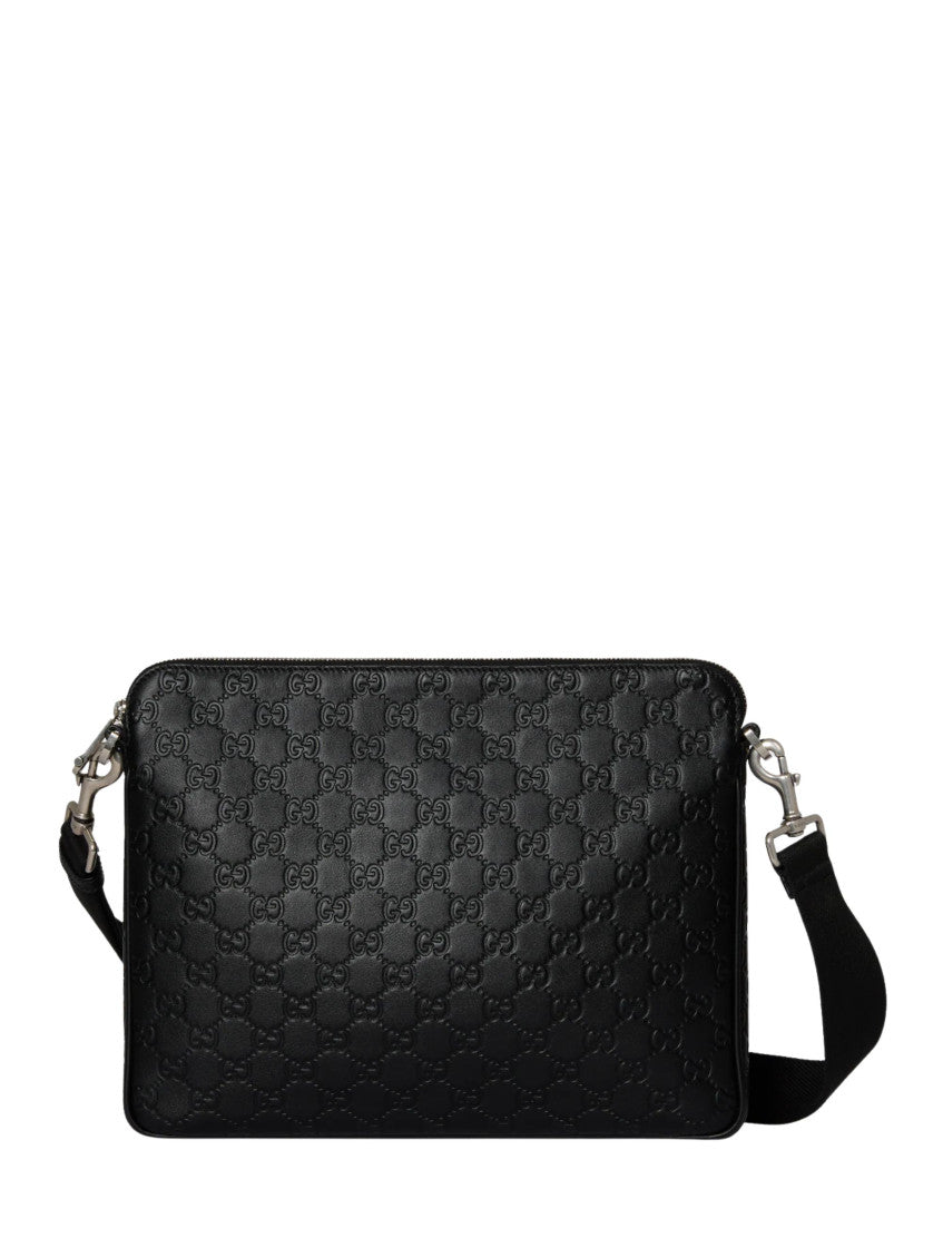 Black GG Emblem Medium crossbody Bag 1