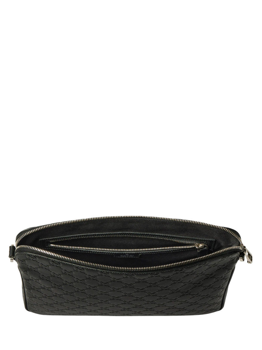 Black GG Emblem Medium crossbody Bag 3