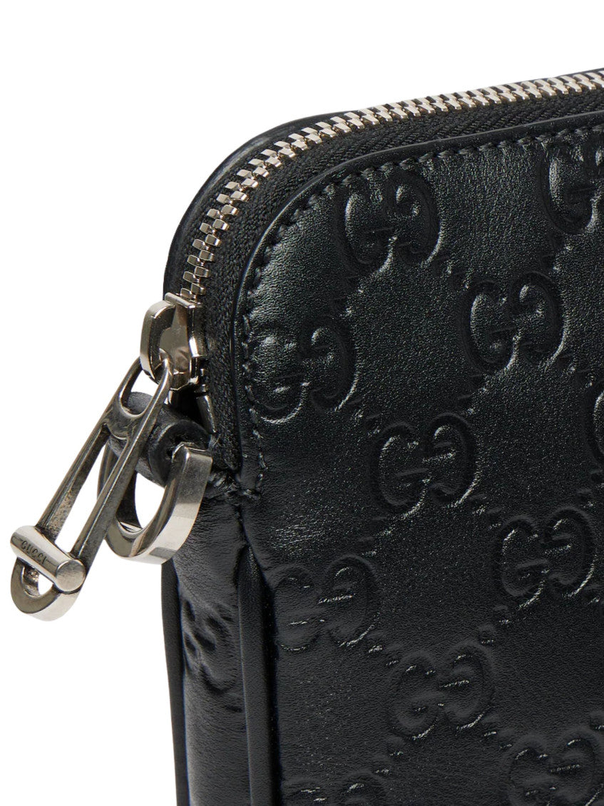 Black GG Emblem Medium crossbody Bag 4